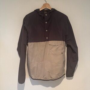 Men's Two-Tone Hooded Anorak Jacket